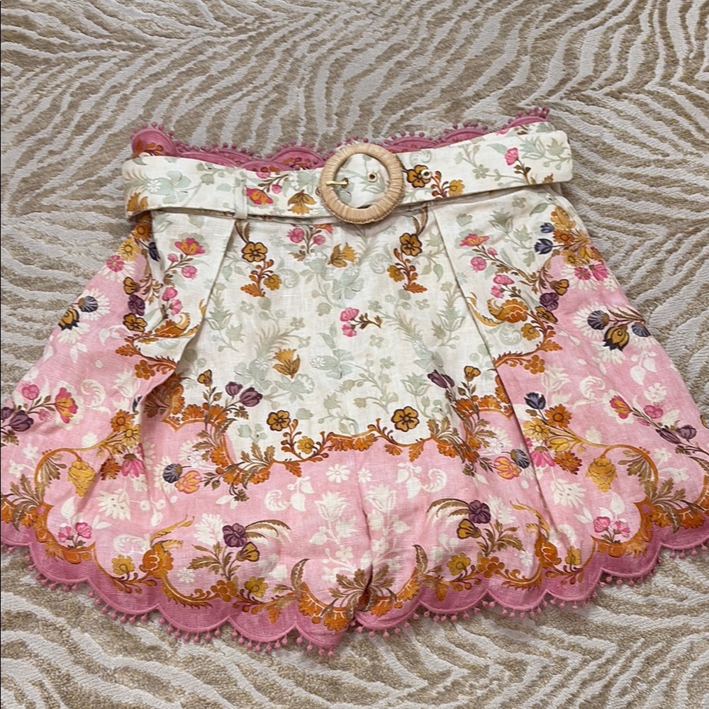 ZIMMERMAN Floral Pink Shorts